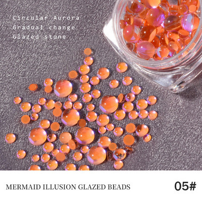 100 gab. Mixed Crystal AB Nail Art Rhinestones Flatback rhinestones Stikls Nagu akmeņi Dārgakmeņi 3D nagiem DIY Manikīra rotājumi