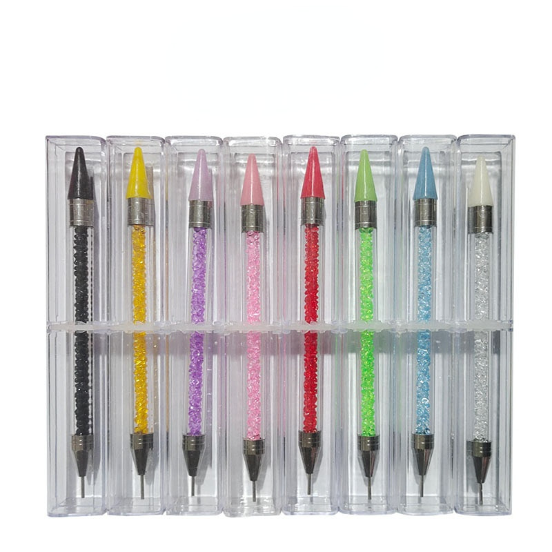 Diamond Embroidery Double Head Point urbjpildspalva Dot Painting Point Pen nagu Art Rhinestone Picker vaska zīmuļa kristāla roktura rīks