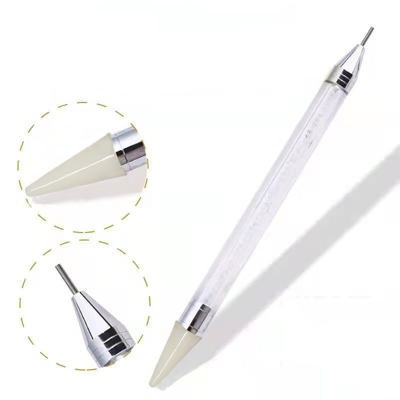 Diamond Embroidery Double Head Point urbjpildspalva Dot Painting Point Pen nagu Art Rhinestone Picker vaska zīmuļa kristāla roktura rīks