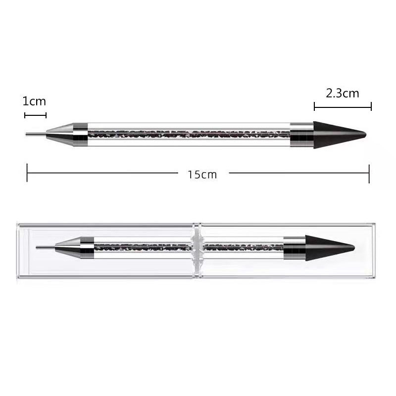 Diamond Embroidery Double Head Point urbjpildspalva Dot Painting Point Pen nagu Art Rhinestone Picker vaska zīmuļa kristāla roktura rīks