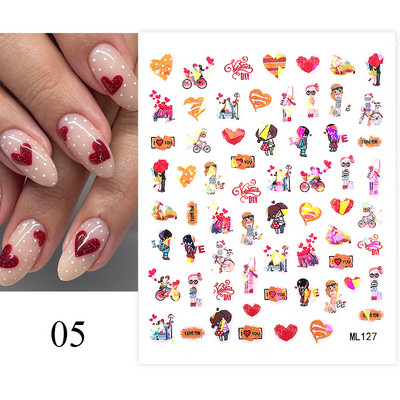 Autocolant 3D pentru unghii cu fluture din metal argintiu Fluturi alb negru Adeziv Slider Wraps Manichiura Gel Polish Decalcomanie