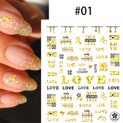 Autocolant 3D pentru unghii cu fluture din metal argintiu Fluturi alb negru Adeziv Slider Wraps Manichiura Gel Polish Decalcomanie