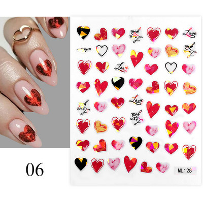 Autocolant 3D pentru unghii cu fluture din metal argintiu Fluturi alb negru Adeziv Slider Wraps Manichiura Gel Polish Decalcomanie