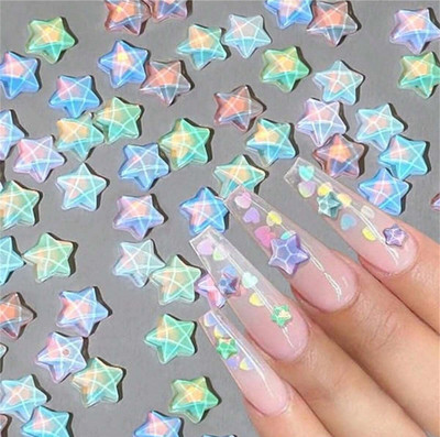 20 de bucăți colorate Kawaii Acadele Design Nail Art Charms 3D rășină acrilică Ornament de desene animate Decoratiuni pentru unghii Bomboane Accesorii DIY