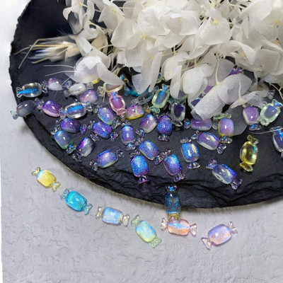 20 de bucăți colorate Kawaii Acadele Design Nail Art Charms 3D rășină acrilică Ornament de desene animate Decoratiuni pentru unghii Bomboane Accesorii DIY