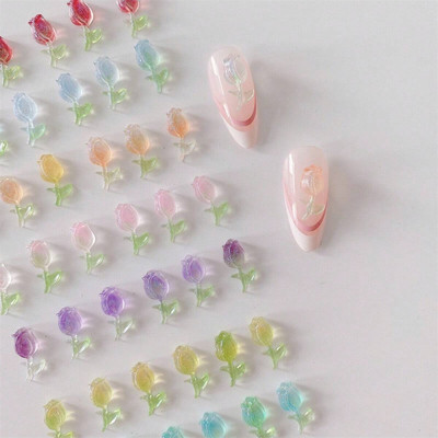 20 de bucăți colorate Kawaii Acadele Design Nail Art Charms 3D rășină acrilică Ornament de desene animate Decoratiuni pentru unghii Bomboane Accesorii DIY