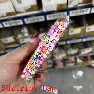 1000 gab. Jauktas 3D augļu šķēles nagu piekariņi Polimēru māls, DIY modeļi Šķēles citrona nagu mākslas dekors Mīksta māla lakas manikīra piederumi