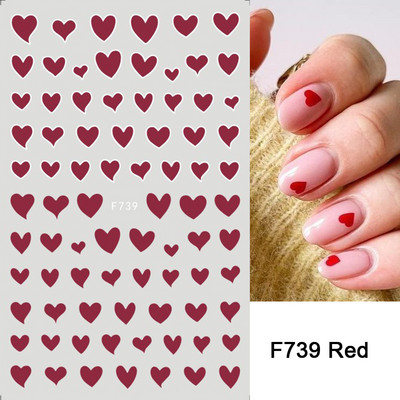 Must valge südame kiri küünte kleebis Armastus Abstraktne Lilled Nail Art Dekoratsioon Täht Seksikas Naine Kleebised Maniküüri Aksessuaarid