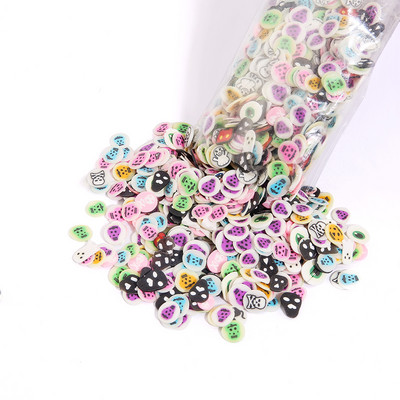 1000 kom/Pakiranje Glinena smola za punilo 3D Mix Sićušni plodovi Životinje Kriške listova Cvjetovi Polimerska glina za DIY ukrase za nokte od epoksidne smole