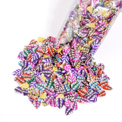 1000 kom/Pakiranje Glinena smola za punilo 3D Mix Sićušni plodovi Životinje Kriške listova Cvjetovi Polimerska glina za DIY ukrase za nokte od epoksidne smole