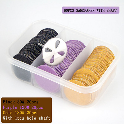 Nomaināms slīpēšanas papīrs ar metāla diska vārpstas pedikīra rīku pēdu atmirušās ādas noņemšanai pēdu kopšanas salona manikīra rīki