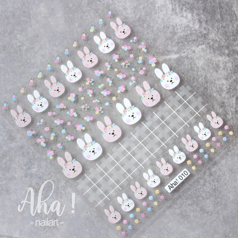 1kom crtani Kawaii Dinosaur medvjed životinja Nail Art Naljepnica zec Floret Ultra-tanka japanska naljepnica Samoljepljivi dekor za manikuru #3