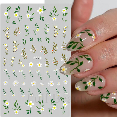 Autocolante pentru unghii cu flori din dantela 3D, flori violete, fluture, vara, autocolante pentru unghii, decorațiuni, adeziv, glisor, tatuaj, manichiură