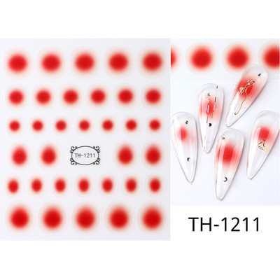 Melnbalta Mīlestības Sirds 3D Nagu Uzlīmes Valentīna Dizains Zelta ģeometrija Viļņu Līnijas Svītras Zvaigznes Slīdnes Manikīra Dekorācija