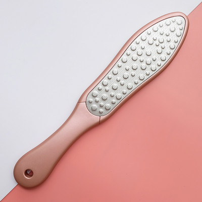 Pēdu vīle abpusēja pēdu rasp callus kukurūzas noņemšanas līdzeklis saplaisājušiem papēžiem, nerūsējošā tērauda profesionālie pēdu kopšanas pedikīra instrumenti