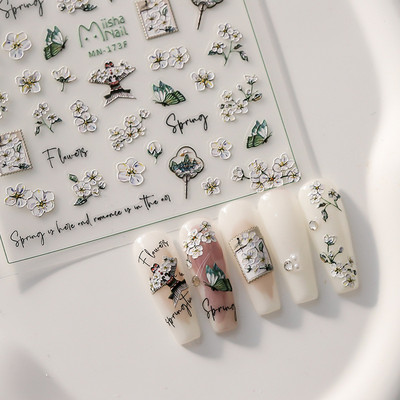 Rozā mirdzoša Aurora Shell Butterfly Nagu uzlīmes 3D nagu mākslas dizains Dekorācijas uzlīmes DIY Manikīrs Augsta kvalitāte