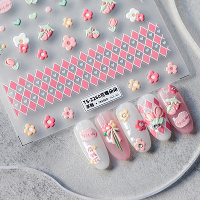 Rozā mirdzoša Aurora Shell Butterfly Nagu uzlīmes 3D nagu mākslas dizains Dekorācijas uzlīmes DIY Manikīrs Augsta kvalitāte