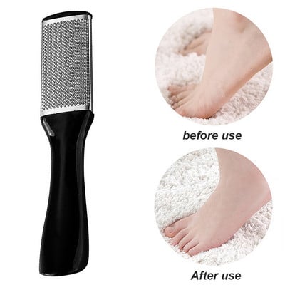 1 tk kahepoolne jalaviil Rasp Professionaalne kannariiv Hard Dead Skin Callus Remover Pediküüri viil jalariiv