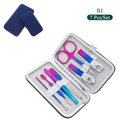 Pārnēsājamas nagu griešanas šķēres, nerūsējošā tērauda nagu griešanas ierīces, atmirušās ādas šķēres, knaibles, pedikīra nagi, dāvanu manikīra komplekts sievietēm