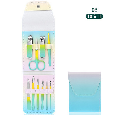 Pārnēsājamas nagu griešanas šķēres, nerūsējošā tērauda nagu griešanas ierīces, atmirušās ādas šķēres, knaibles, pedikīra nagi, dāvanu manikīra komplekts sievietēm