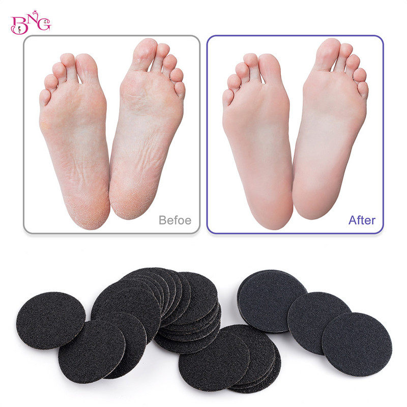 Set diskova za pedikuru stopala od 60 komada Zamjenjivi brusni papir za uklanjanje mrtve kože stopala Pametne mlaznice za pedikuru Profesionalne 25 mm