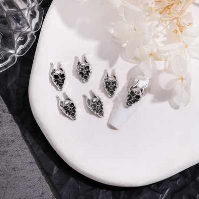 10 gab. Gothic punk stila sakausējuma nagu piekariņi Jesus Catholic Cross Devil Angel nagu daļas DIY nagu mākslas dekorēšana