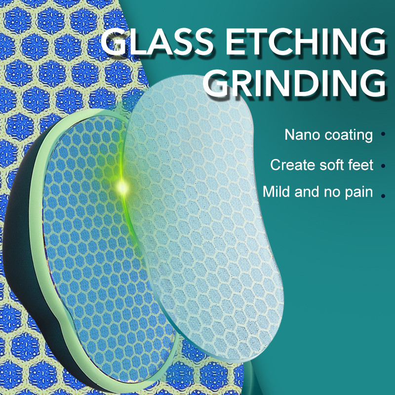 1 gab. Stikla pēdu vīles atslāņošanās līdzeklis mitrām un sausām pēdām atmirušās ādas noņemšanai pēdu skruberis saplaisājušu papēžu pedikīra instrumentiem