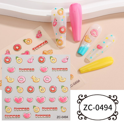 Sjajni rep sirene, dijamantni biser, naljepnica za nokte Zlatni metalni okvir, kristalno drago kamenje, tetovaža, ukrasi za nokte u korejskom stilu FBZC-0458