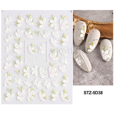 Sjajni rep sirene, dijamantni biser, naljepnica za nokte Zlatni metalni okvir, kristalno drago kamenje, tetovaža, ukrasi za nokte u korejskom stilu FBZC-0458