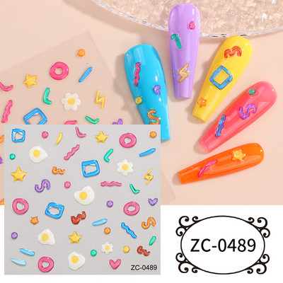 Sjajni rep sirene, dijamantni biser, naljepnica za nokte Zlatni metalni okvir, kristalno drago kamenje, tetovaža, ukrasi za nokte u korejskom stilu FBZC-0458