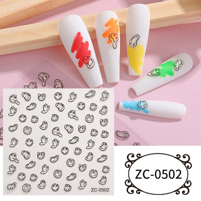 Sjajni rep sirene, dijamantni biser, naljepnica za nokte Zlatni metalni okvir, kristalno drago kamenje, tetovaža, ukrasi za nokte u korejskom stilu FBZC-0458