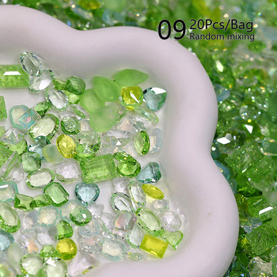 50gab./komplektā Mini plakana dibena nagu Rhinestones mirdzoši sudraba kristāla nagu dekori DIY materiāls nagu mākslas šarmu aksesuāri