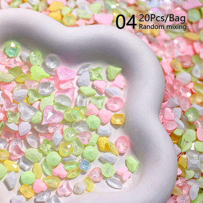 50gab./komplektā Mini plakana dibena nagu Rhinestones mirdzoši sudraba kristāla nagu dekori DIY materiāls nagu mākslas šarmu aksesuāri