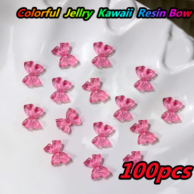 10 gab. Karikatūra Aurora Bear nagu piekariņi, 3D Kawaii Bear nagu mākslas dekori, DIY Aurora Resin Bear manikīra piederumi