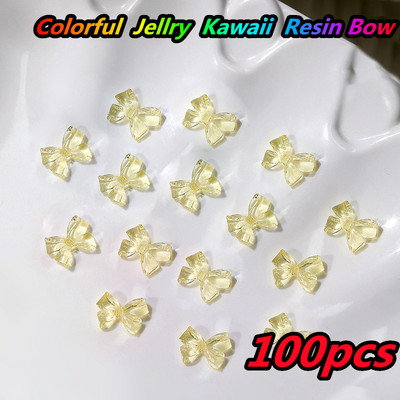 10 gab. Karikatūra Aurora Bear nagu piekariņi, 3D Kawaii Bear nagu mākslas dekori, DIY Aurora Resin Bear manikīra piederumi