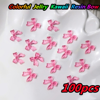 10 gab. Karikatūra Aurora Bear nagu piekariņi, 3D Kawaii Bear nagu mākslas dekori, DIY Aurora Resin Bear manikīra piederumi