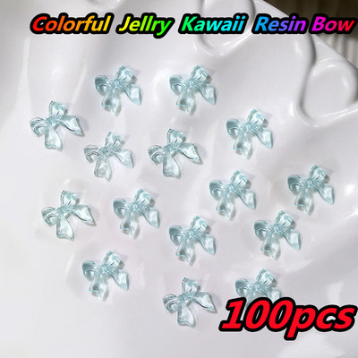 10 gab. Karikatūra Aurora Bear nagu piekariņi, 3D Kawaii Bear nagu mākslas dekori, DIY Aurora Resin Bear manikīra piederumi