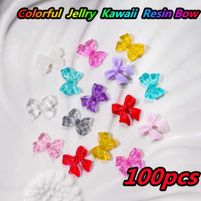 10 gab. Karikatūra Aurora Bear nagu piekariņi, 3D Kawaii Bear nagu mākslas dekori, DIY Aurora Resin Bear manikīra piederumi