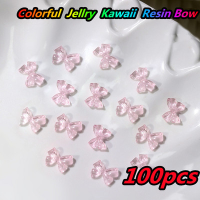 10 gab. Karikatūra Aurora Bear nagu piekariņi, 3D Kawaii Bear nagu mākslas dekori, DIY Aurora Resin Bear manikīra piederumi