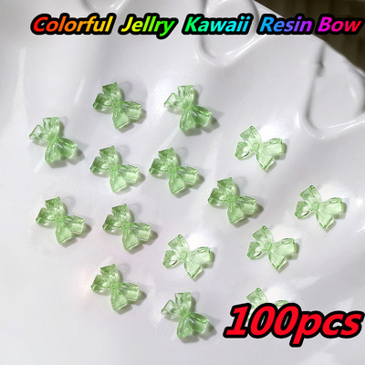 10 gab. Karikatūra Aurora Bear nagu piekariņi, 3D Kawaii Bear nagu mākslas dekori, DIY Aurora Resin Bear manikīra piederumi