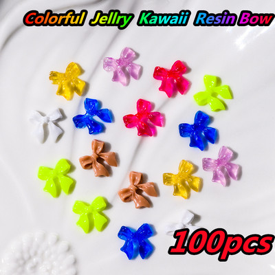 10 gab. Karikatūra Aurora Bear nagu piekariņi, 3D Kawaii Bear nagu mākslas dekori, DIY Aurora Resin Bear manikīra piederumi