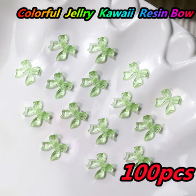 10 gab. Karikatūra Aurora Bear nagu piekariņi, 3D Kawaii Bear nagu mākslas dekori, DIY Aurora Resin Bear manikīra piederumi