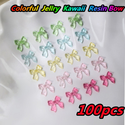 10 gab. Karikatūra Aurora Bear nagu piekariņi, 3D Kawaii Bear nagu mākslas dekori, DIY Aurora Resin Bear manikīra piederumi