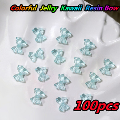 10 gab. Karikatūra Aurora Bear nagu piekariņi, 3D Kawaii Bear nagu mākslas dekori, DIY Aurora Resin Bear manikīra piederumi