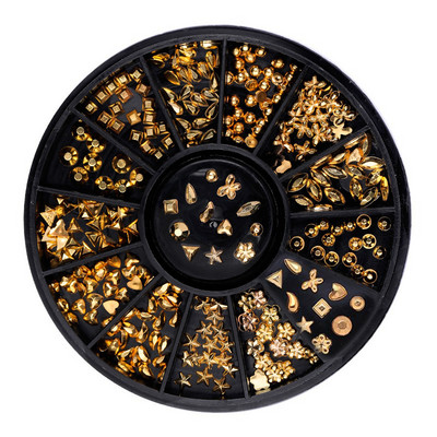 Nail Art Rhinestones Half Round Pearl Bead Μικτό μέγεθος Λευκό μισό στρογγυλό Flatback μαργαριτάρια για DIY διακόσμηση Πέτρες με χάντρες νυχιών