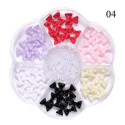 Nail Art Rhinestones Half Round Pearl Bead Μικτό μέγεθος Λευκό μισό στρογγυλό Flatback μαργαριτάρια για DIY διακόσμηση Πέτρες με χάντρες νυχιών