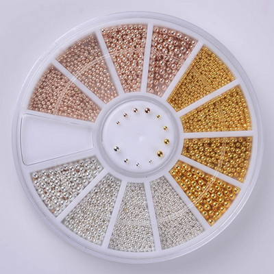 Nail Art Rhinestones Half Round Pearl Bead Μικτό μέγεθος Λευκό μισό στρογγυλό Flatback μαργαριτάρια για DIY διακόσμηση Πέτρες με χάντρες νυχιών