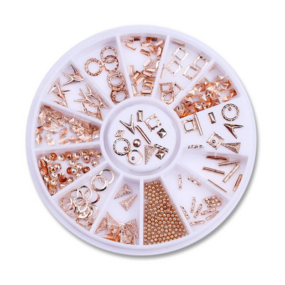 Nail Art Rhinestones Half Round Pearl Bead Μικτό μέγεθος Λευκό μισό στρογγυλό Flatback μαργαριτάρια για DIY διακόσμηση Πέτρες με χάντρες νυχιών