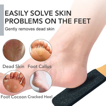 1 ΤΕΜ. Επαγγελματικό Πεντικιούρ Ράπα Εργαλείο για νεκρό δέρμα Σπασμένα τακούνια από ξύλο οξιάς Λίμα ποδιών Rasp Callus Remover Foot Scrubber