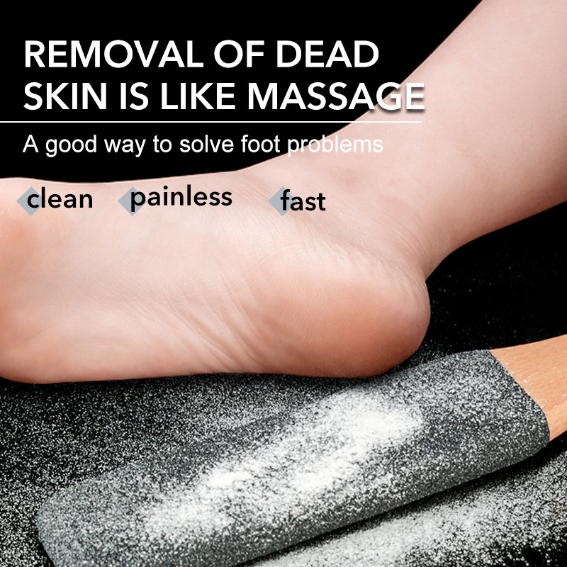 1Gb Profesionāls pedikīra rasp rīks atmirušai ādai, plaisām papēžiem dižskābarža koka pēdas vīle Rasp Callus Remover pēdu skruberis